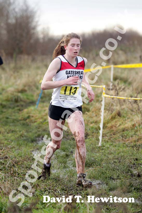 Yellow 113 the under-17 women 2012 North East Championships, Summerhill Country Park, Hartlepool.
